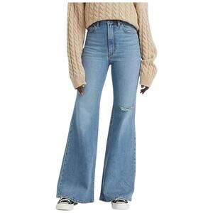 Levi's Ribcage Bell Bottom Jeans Women's Size 29 Boho Hippie Festival 70s